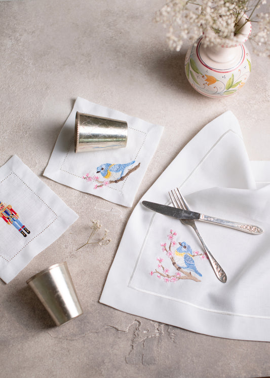 Blue Bird Napkin - LEA Home Stories International