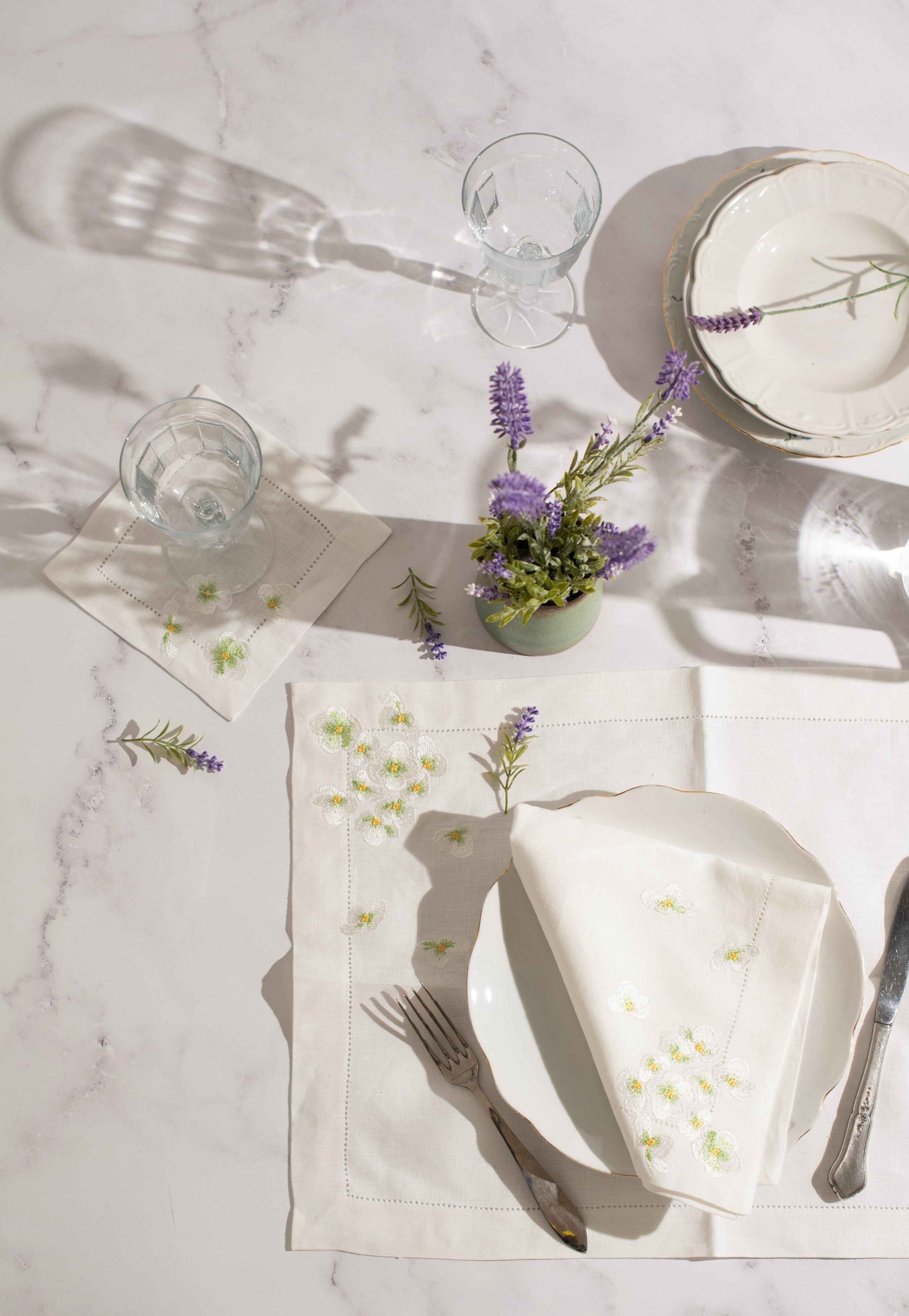 Pure Linen Green Garden Placemat