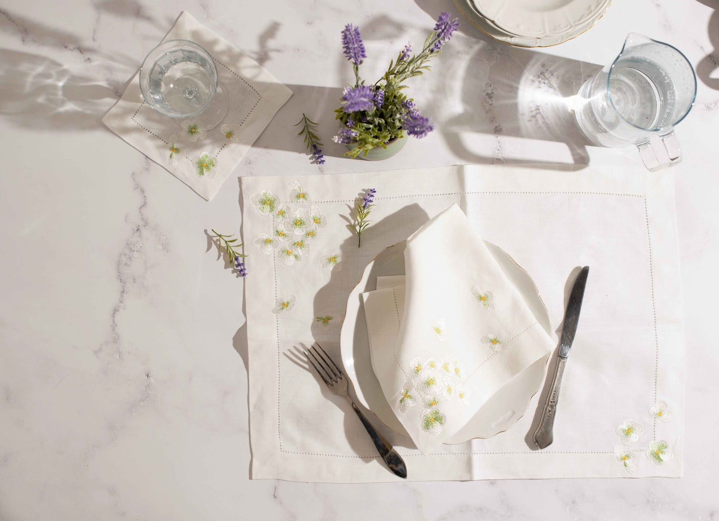 Pure Linen Green Garden Placemat