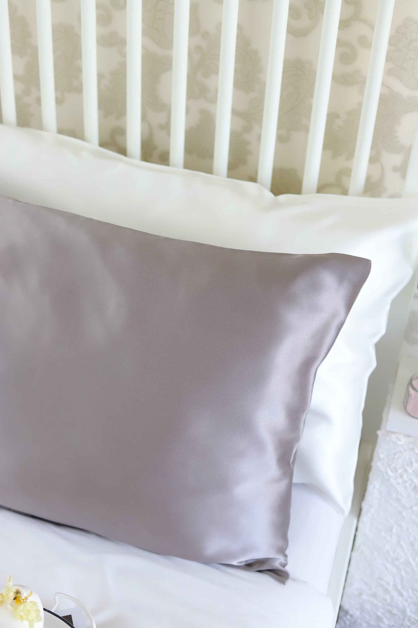 Silver 100% Pure Mulberry Silk Pillowcase – Luxurious, Skin & Hair-Friendly