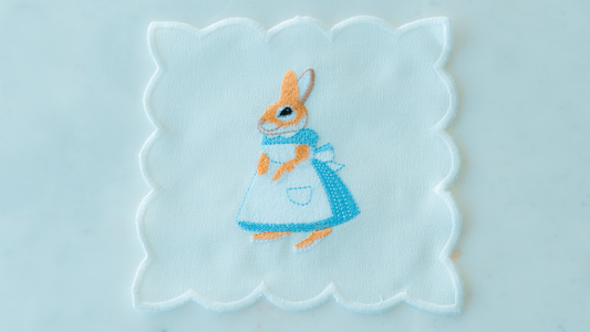 Blue Rabbit Coctail Napkin - LEA Home Stories International