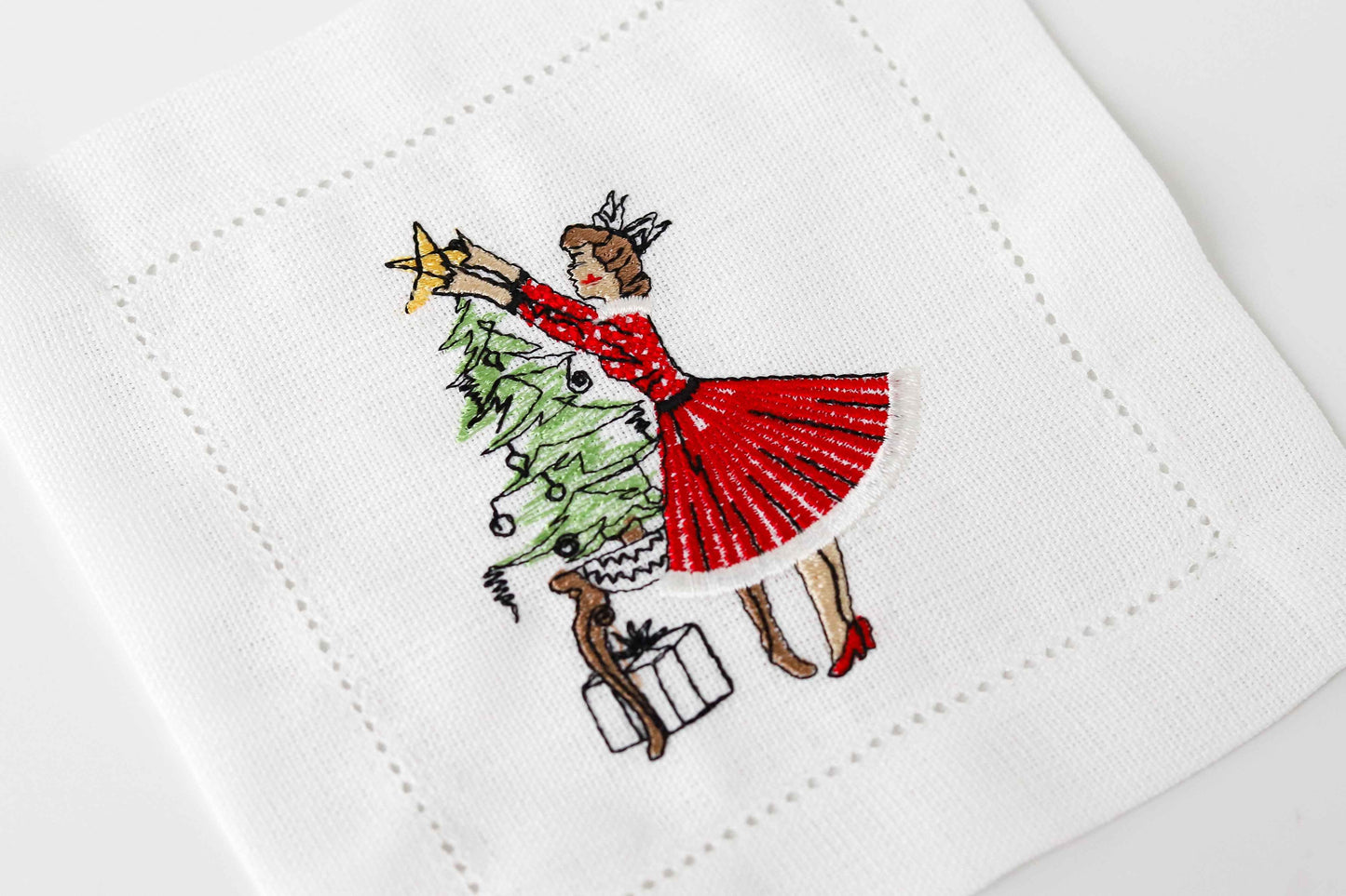 Pine Tree Cocktail Napkin