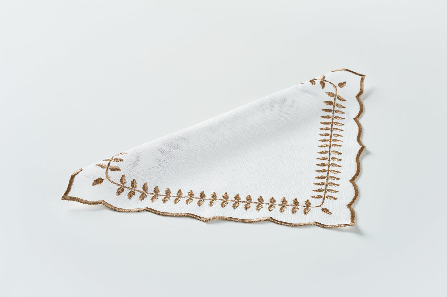 Leaf Brown Square Napkin - LEA Home Stories International
