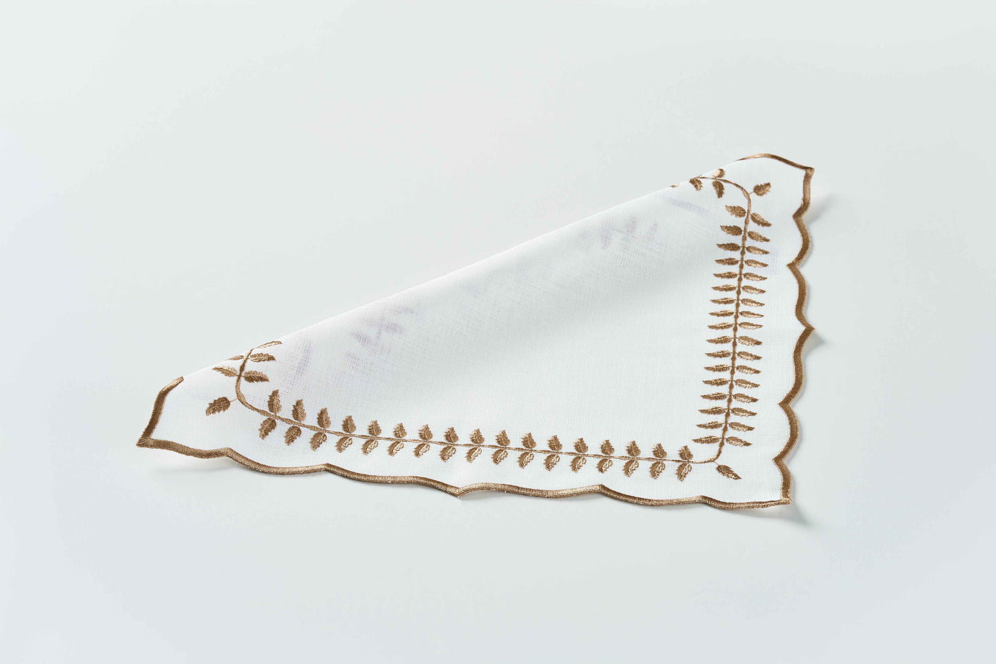 Leaf Brown Square Napkin