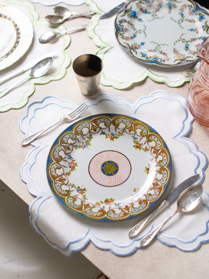 Blue Round Napkin