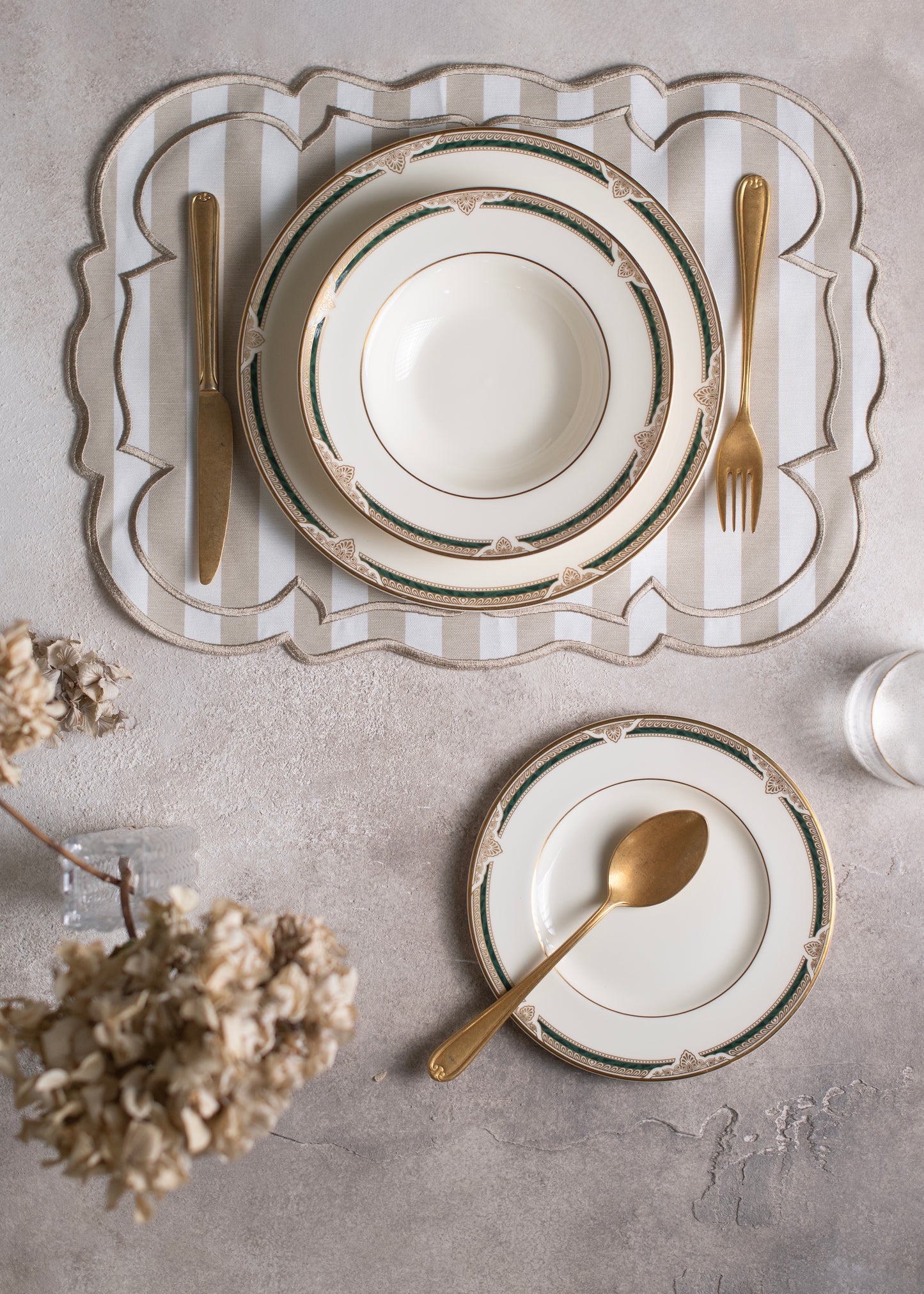 Beige Line Placemat