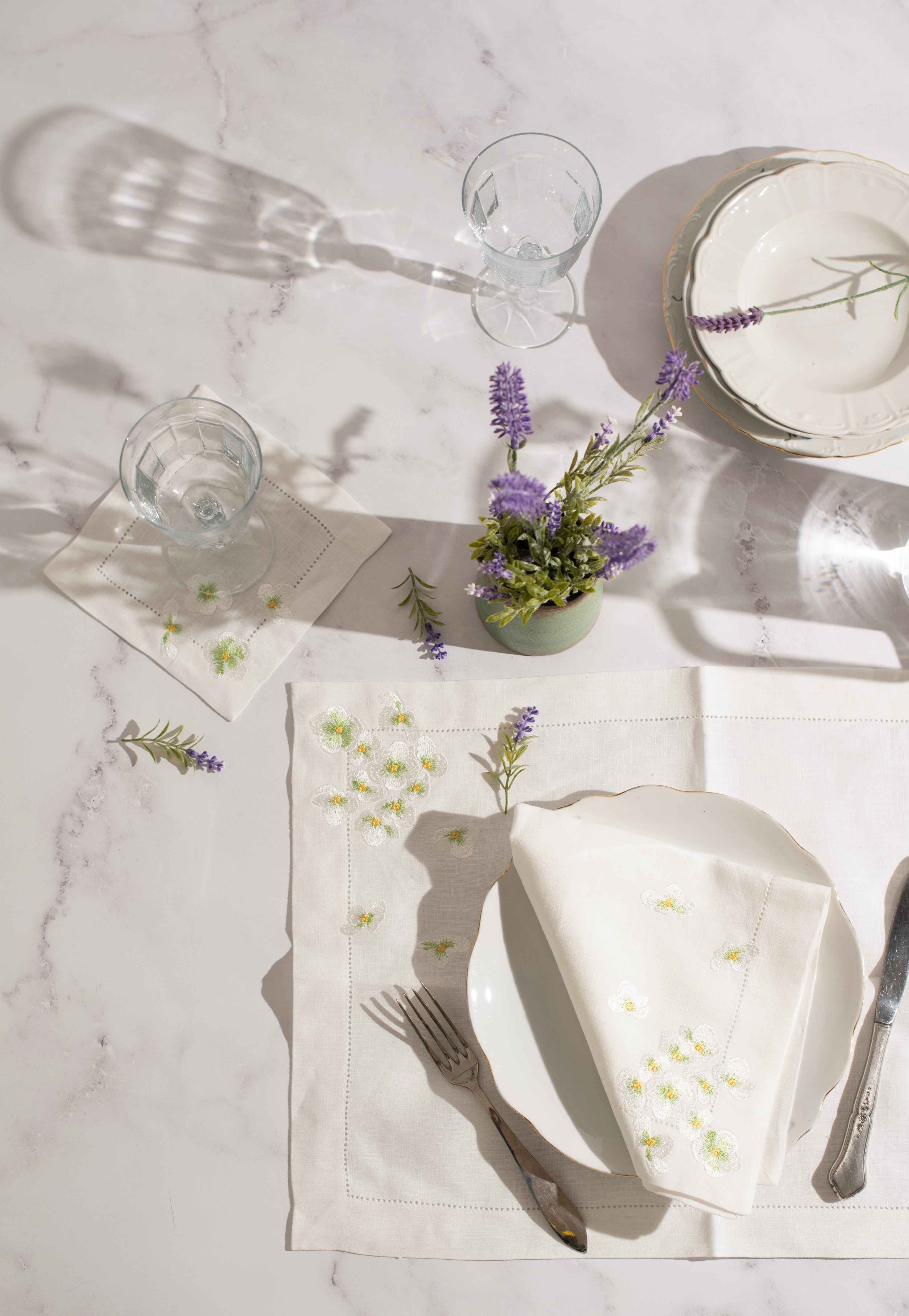 Pure Linen Green Garden Placemat
