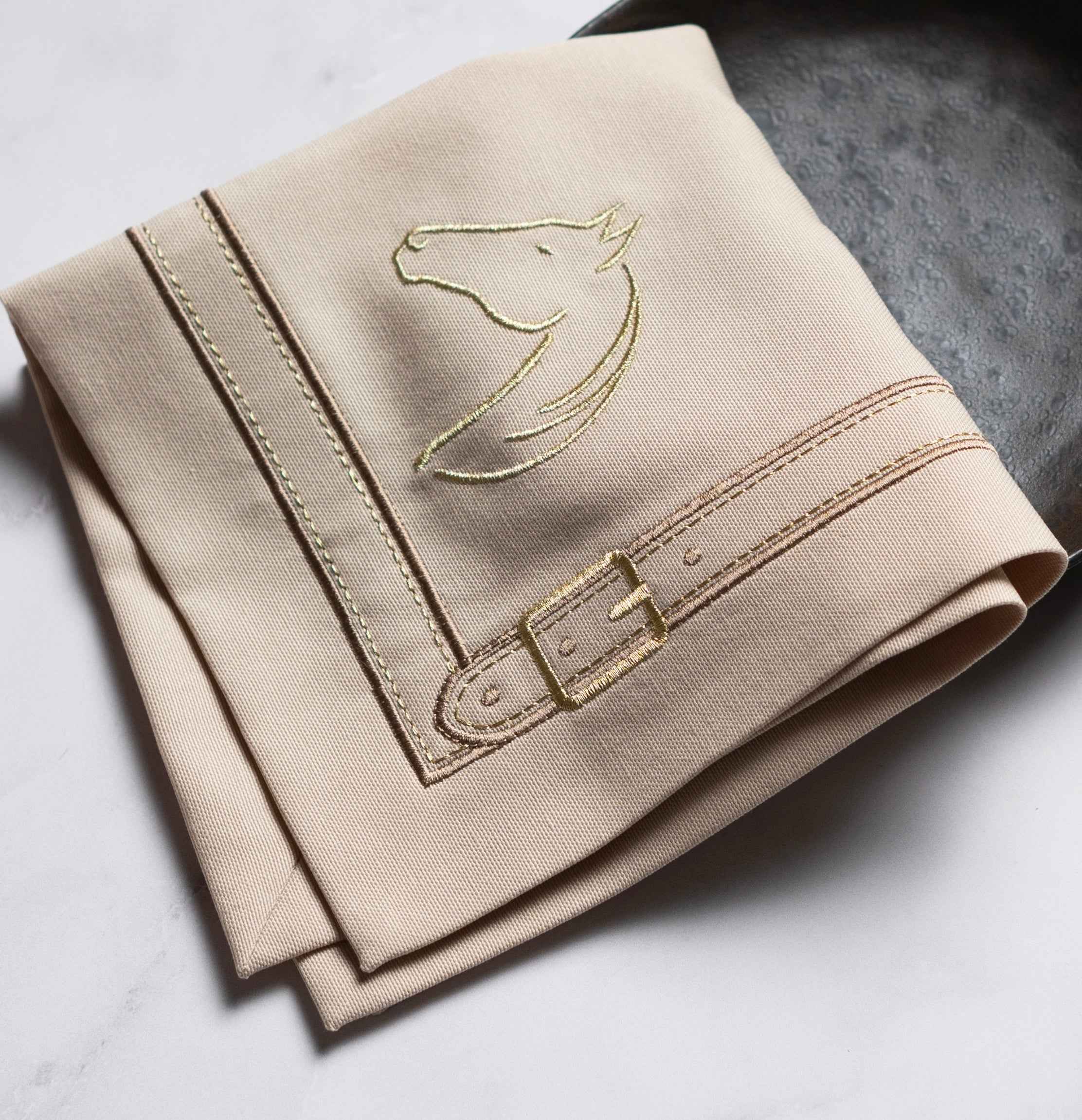 Cheval d'Or Beige Napkin Set of 2
