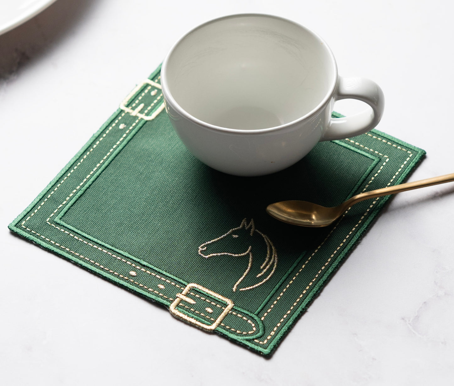 Cheval d'Or Green Cocktail Napkin Set of 2