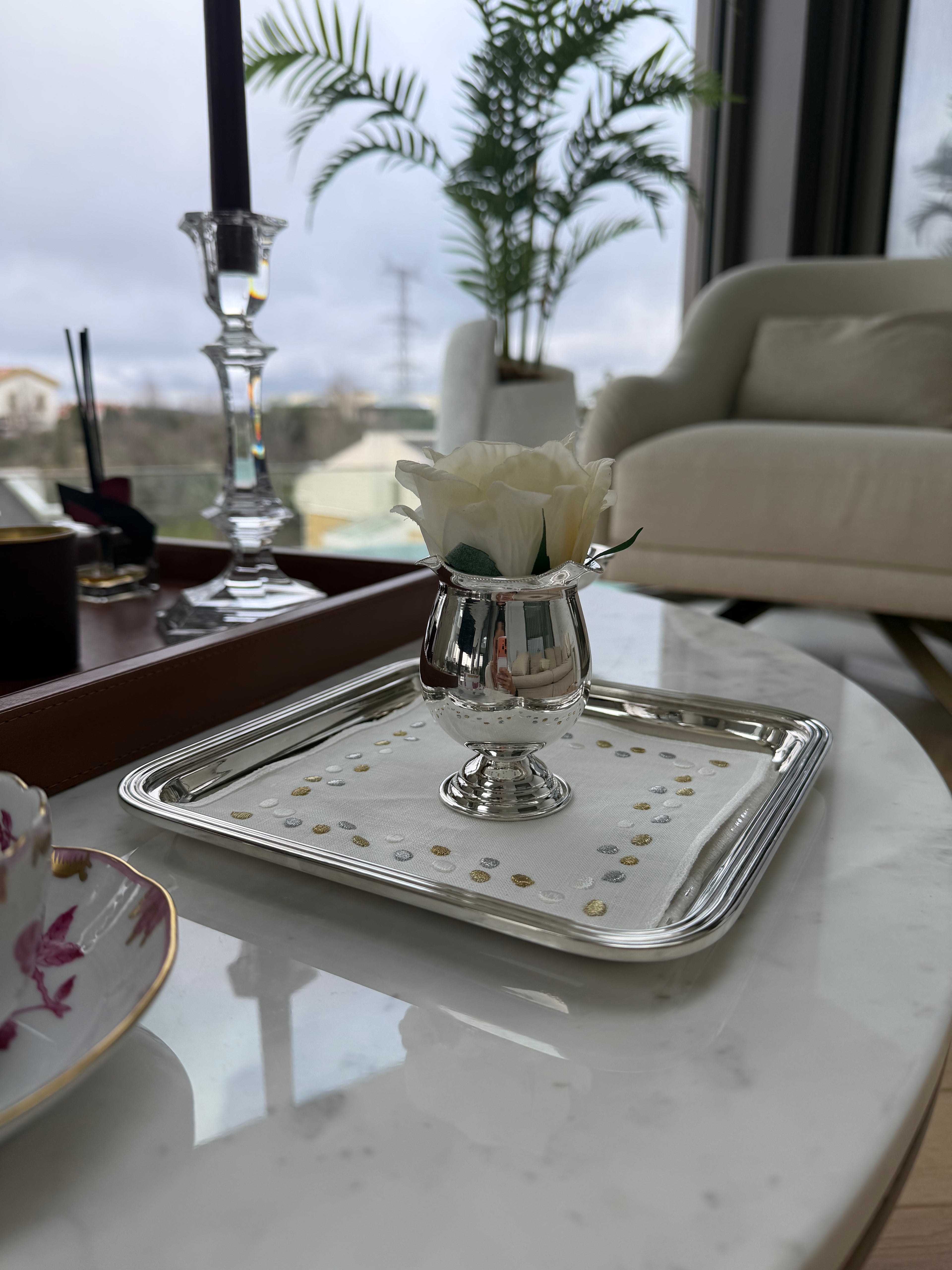 Silver Plated Vase