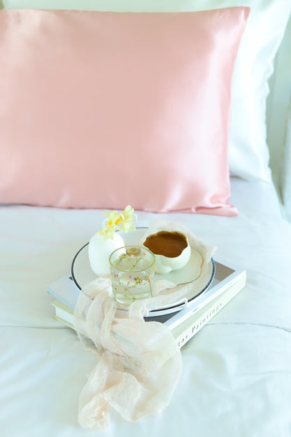 Rosy 100% Pure Mulberry Silk Pillowcase – Luxurious, Skin & Hair-Friendly