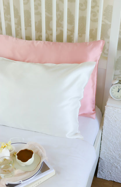 Vanilla 100% Pure Mulberry Silk Pillowcase – Luxurious, Skin & Hair-Friendly