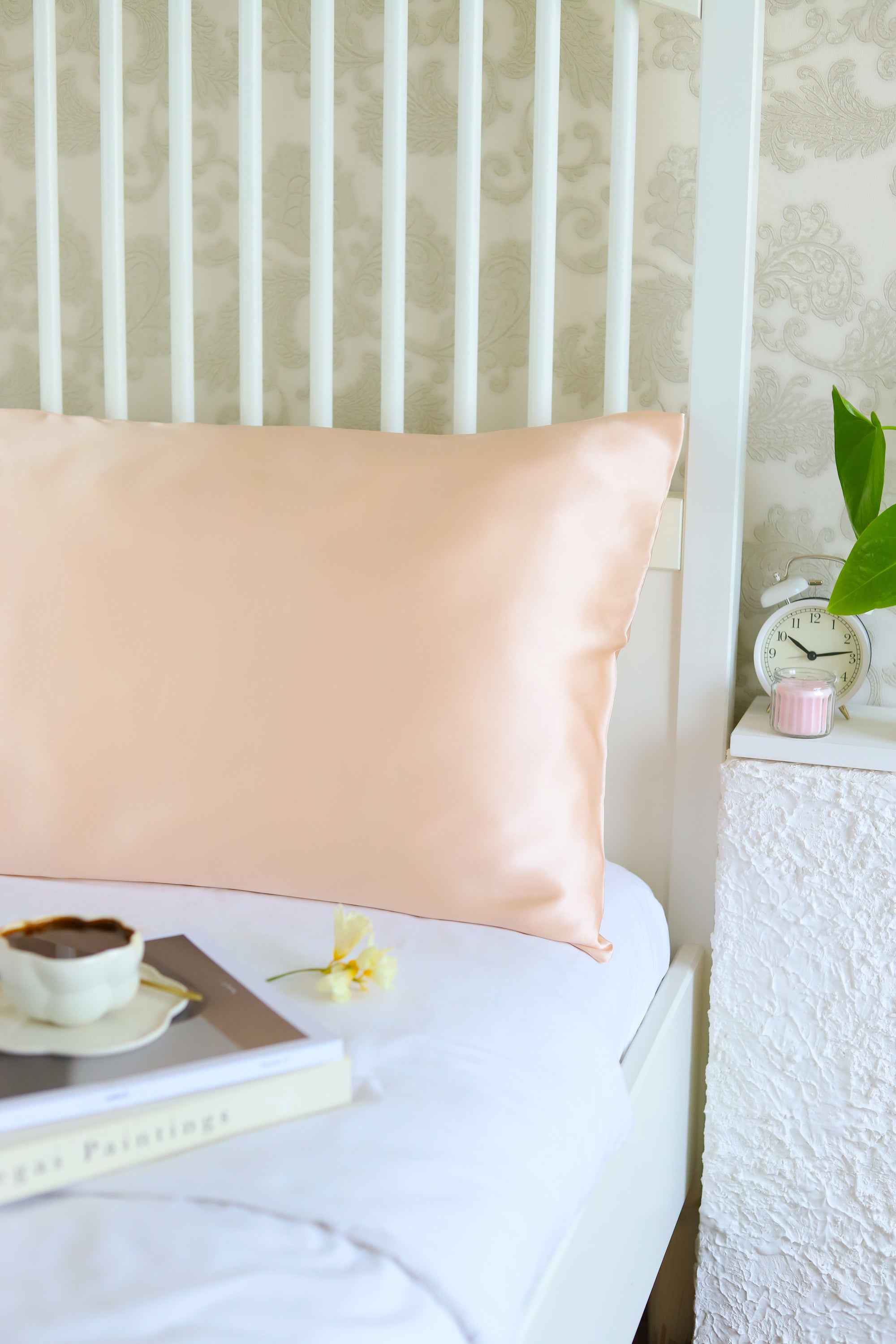 Powder 100% Pure Mulberry Silk Pillowcase – Luxurious, Skin & Hair-Friendly