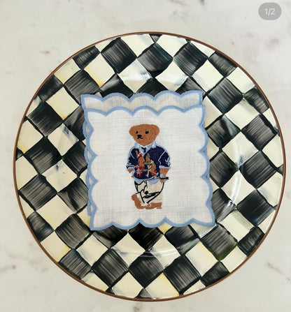 Teddy Bear Coctail Napkin ( Set of 2)