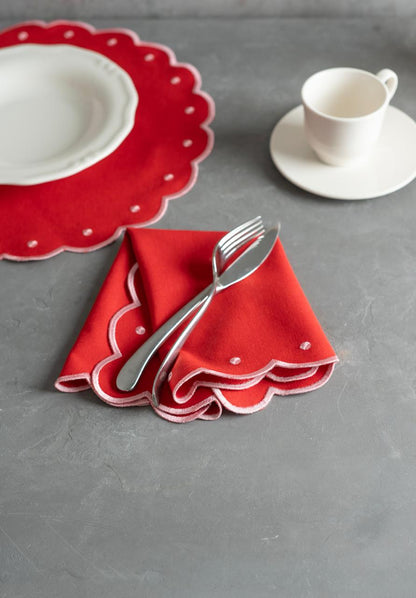 Rosy Radiance Placemat and Napkin
