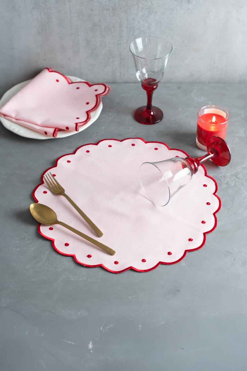Blush Harmony Placemat and Napkin