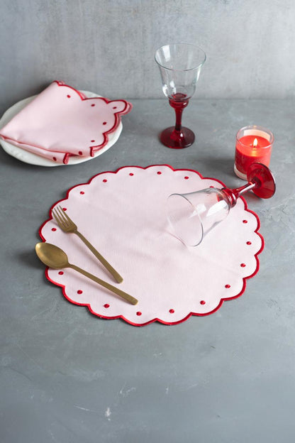 Blush Harmony Placemat and Napkin
