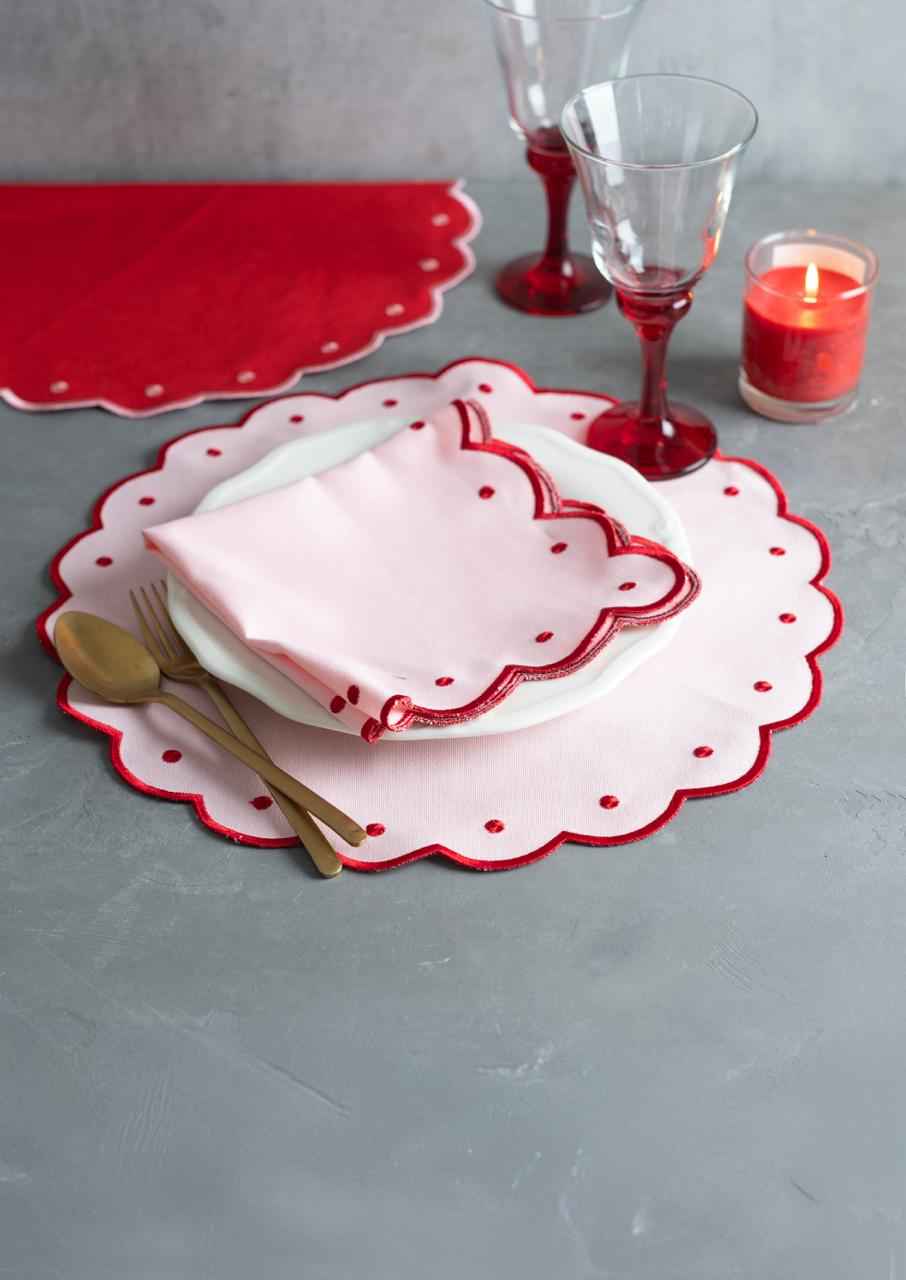 Blush Harmony Placemat and Napkin