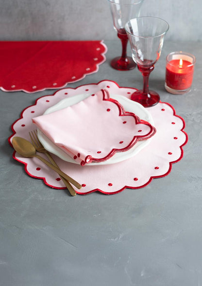 Blush Harmony Placemat and Napkin