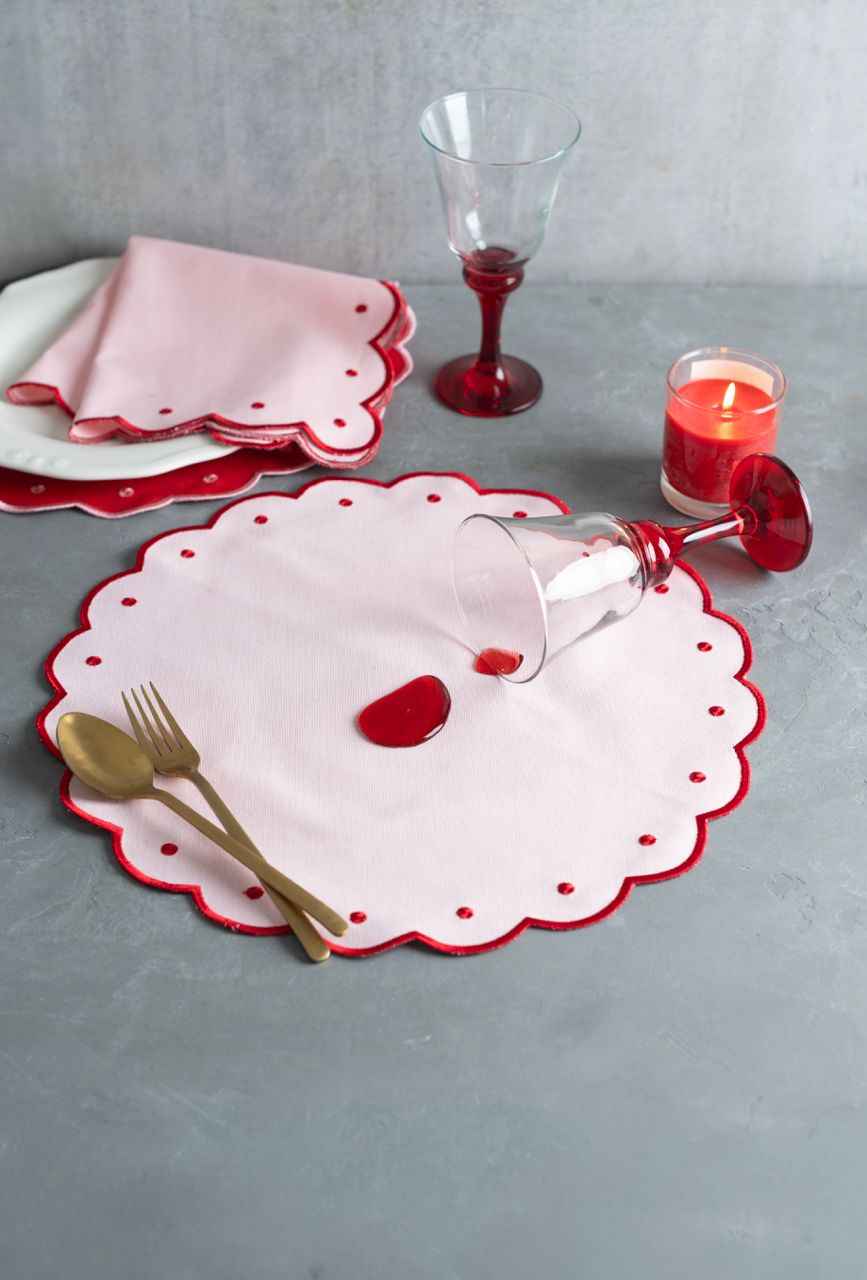Blush Harmony Placemat and Napkin