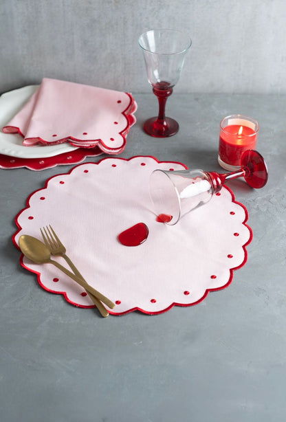 Blush Harmony Placemat and Napkin