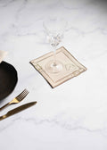 Cheval d'Or Beige Cocktail Napkin Set of 2