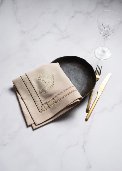 Cheval d'Or Beige Napkin Set of 2