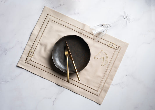 Cheval d'Or Beige Placemat Set of 2