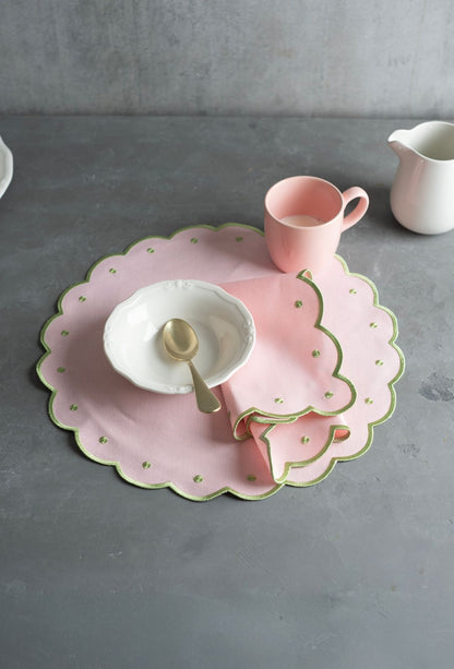 Botanic Blush Placemat and Napkin