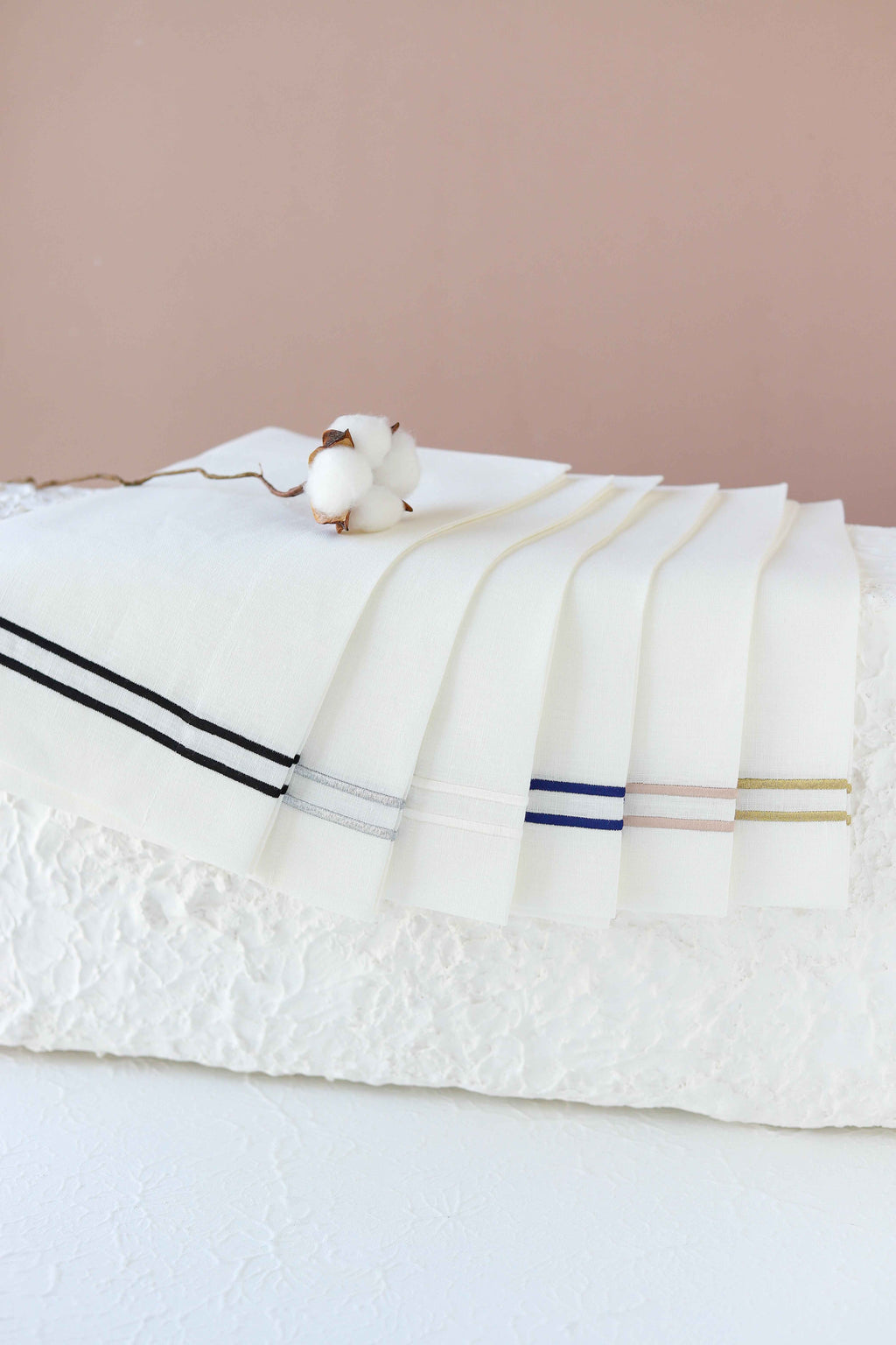 Organic Pure Linen Hand Towel Set of 4