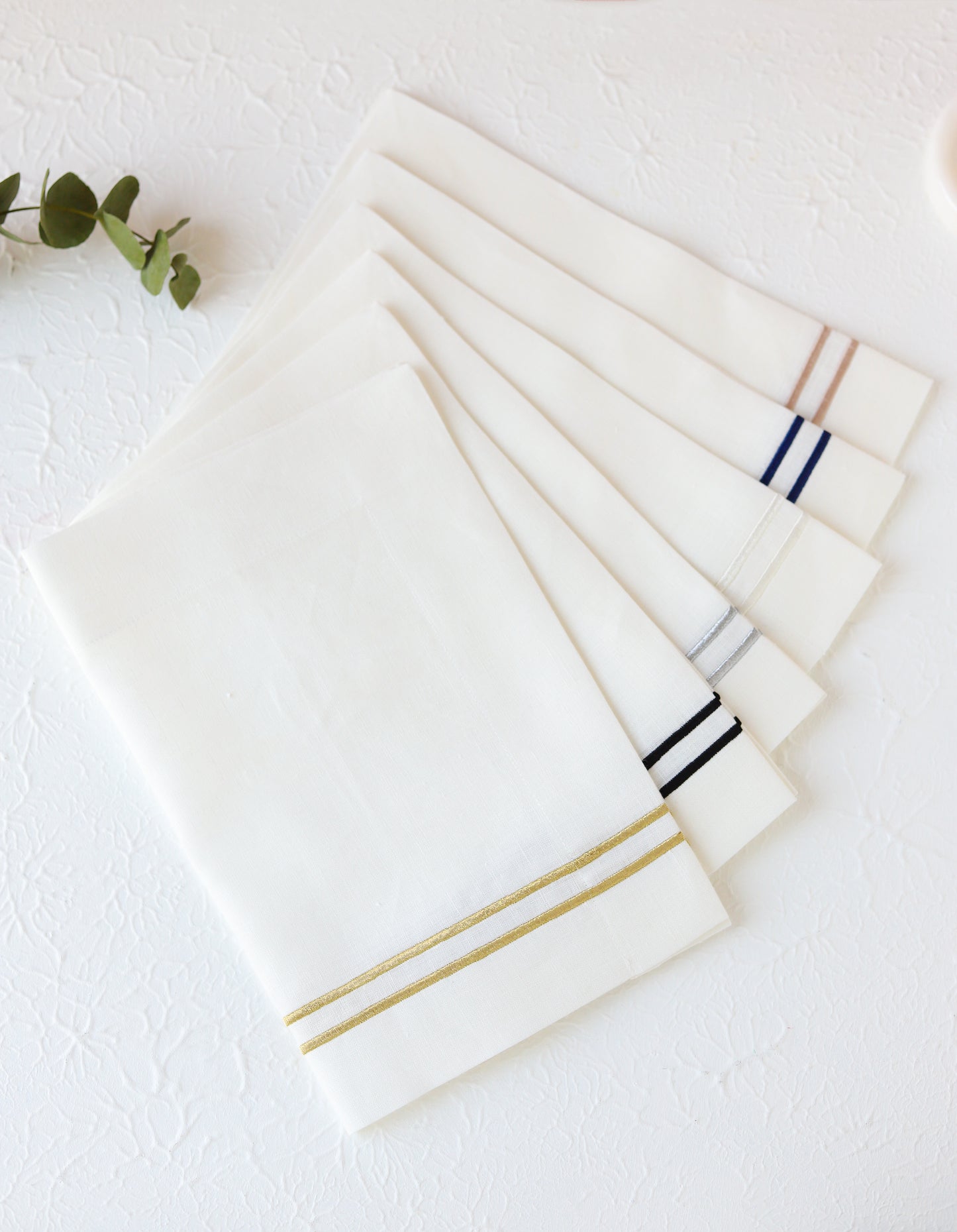 Organic Pure Linen Hand Towel Set of 4