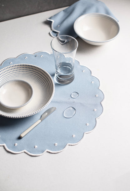 Blue Harmony Placemat and Napkin