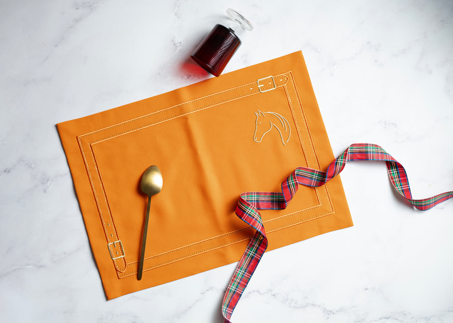 Cheval d'Or Orange Placemat Set of 2