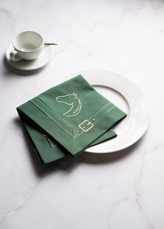 Cheval d'Or Green Napkin Set of 2