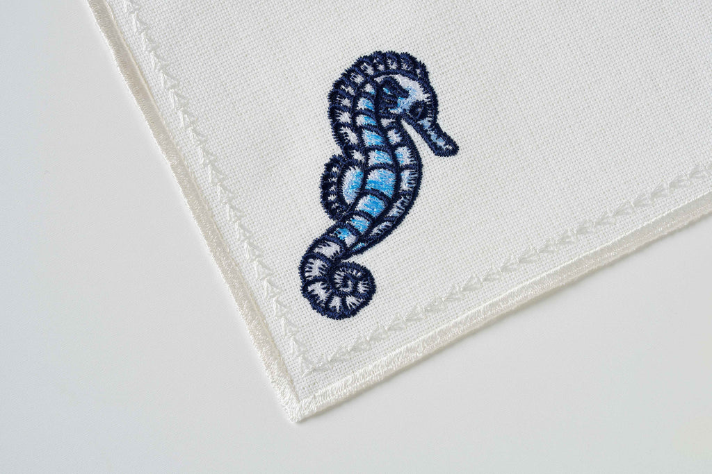 Seahorse Cocktail Napkin