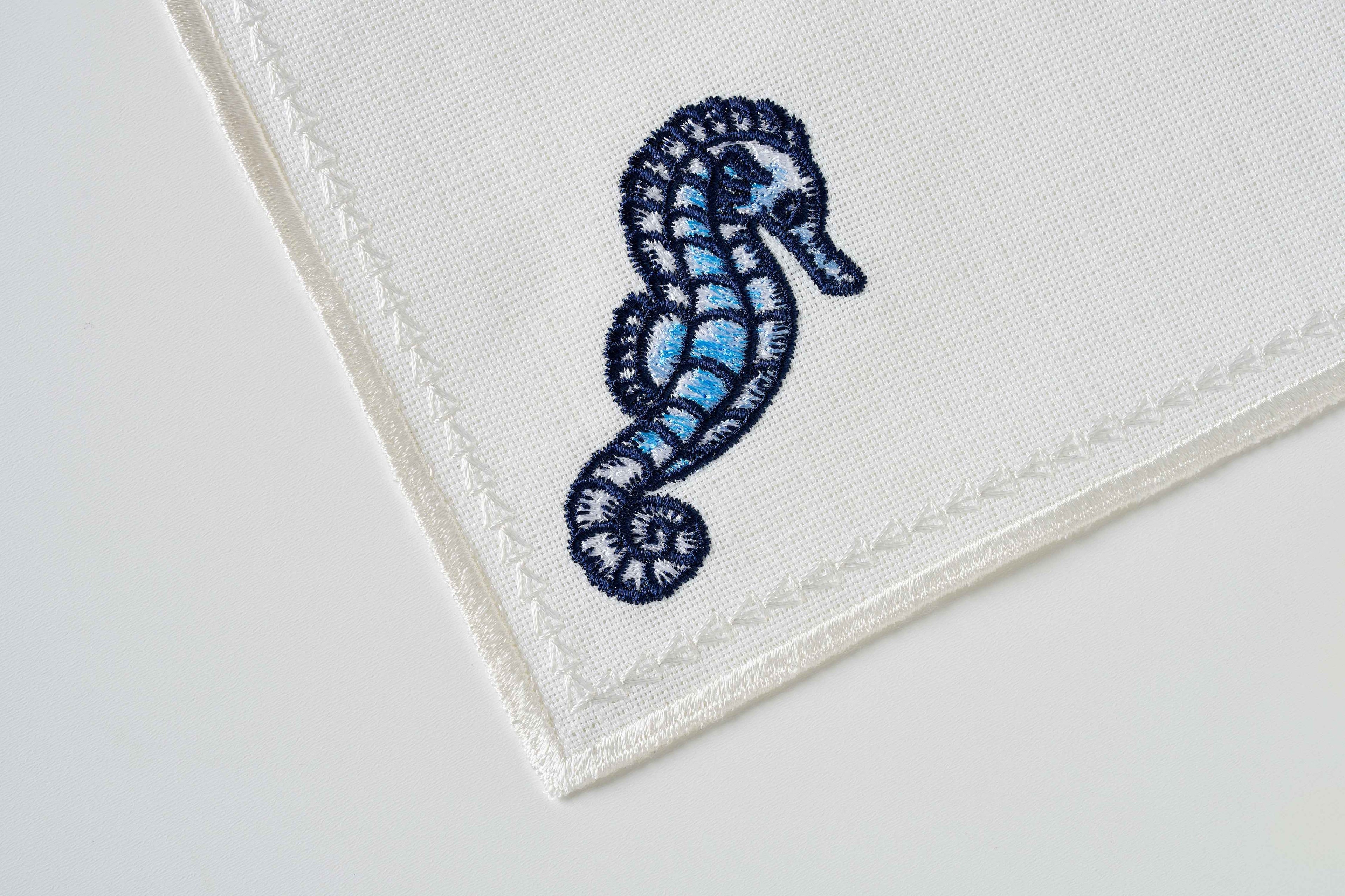Seahorse Cocktail Napkin