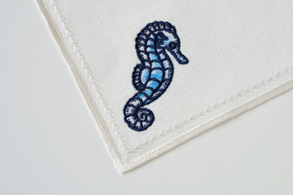 Seahorse Coctail Napkin