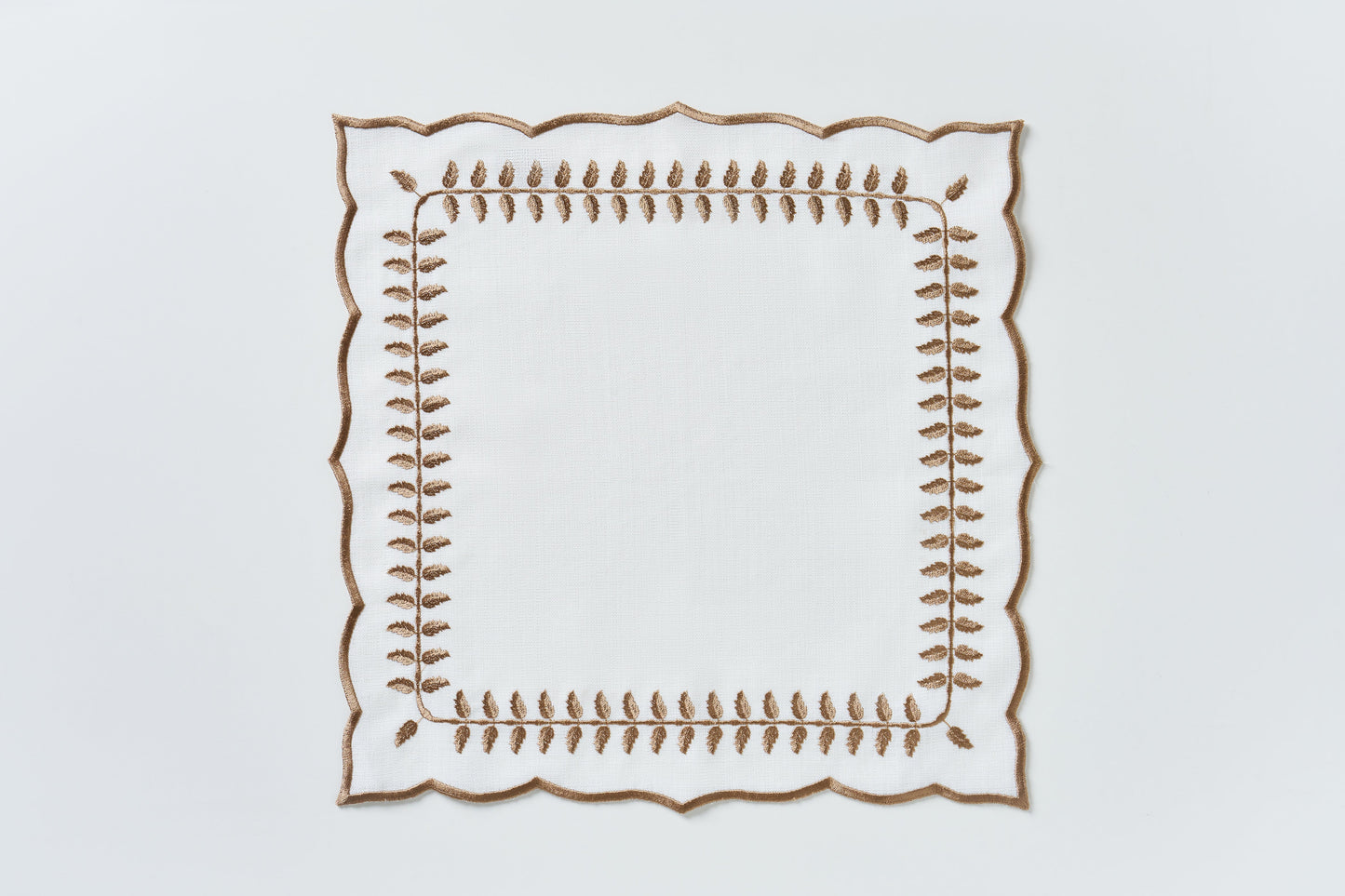 Leaf Brown Square Napkin