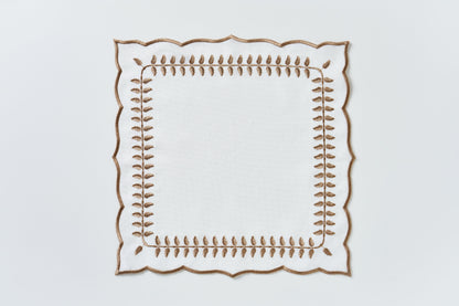 Leaf Brown Square Napkin