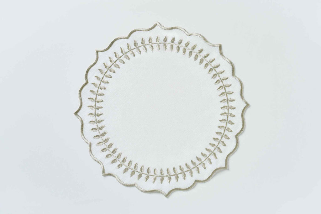 Leaf Light Round Placemat