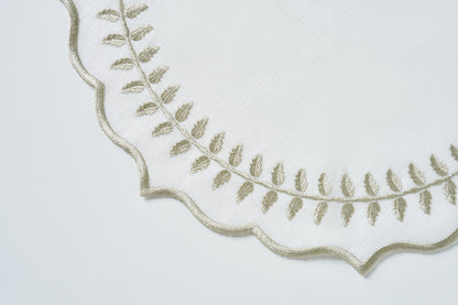 Leaf Light Round Placemat