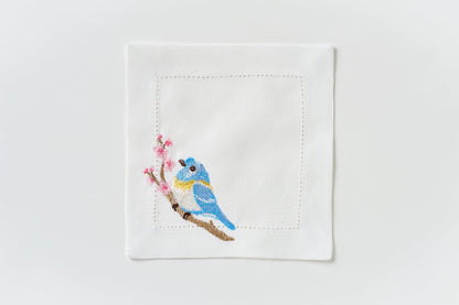 Blue Bird Coctail Napkin