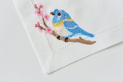 Blue Bird Coctail Napkin