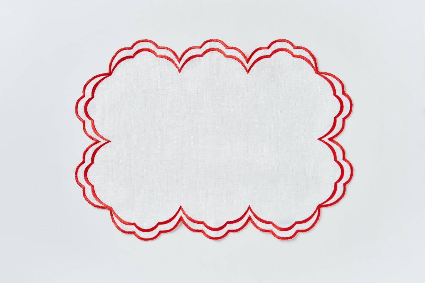 Red Round Placemat