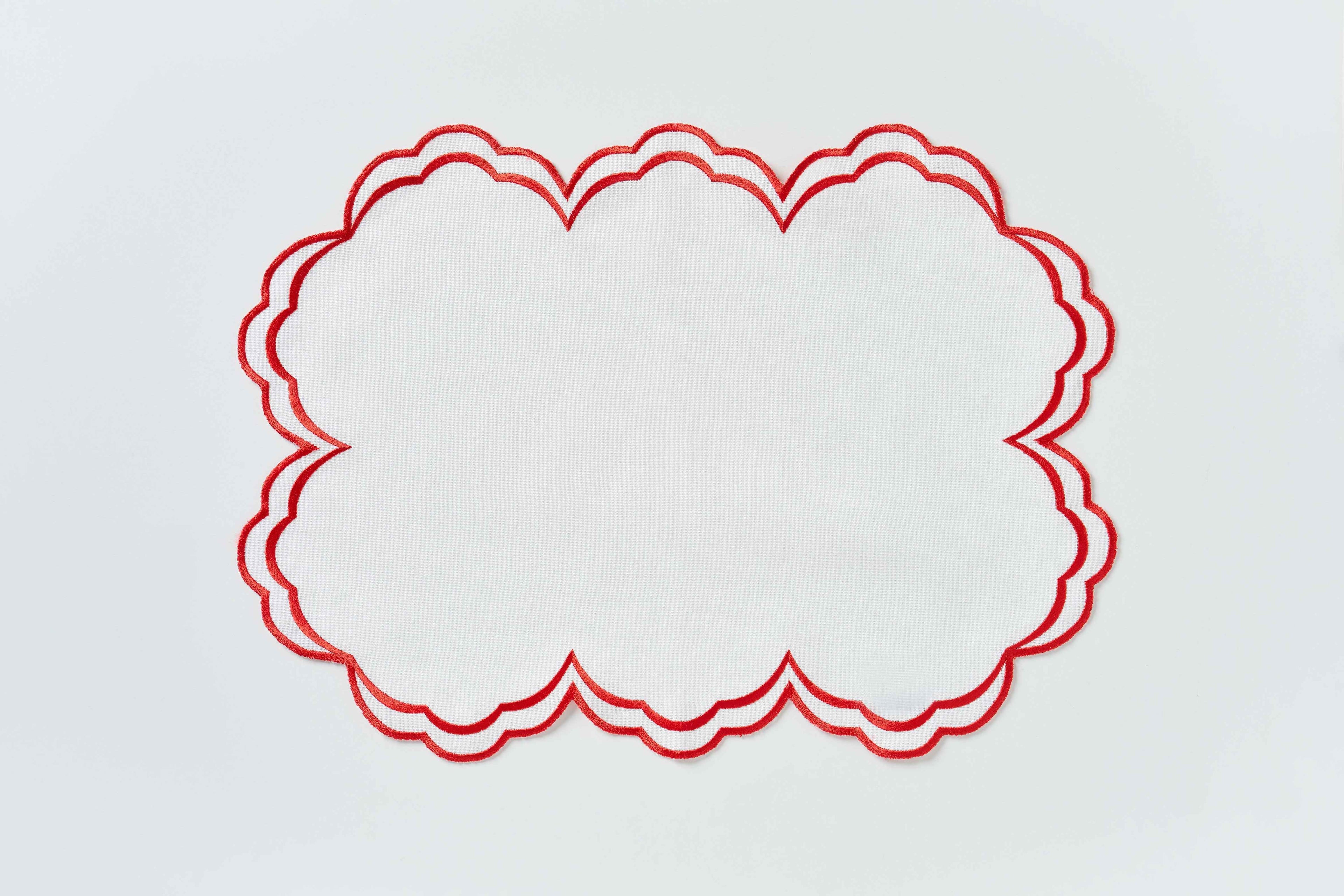 Red Round Placemat