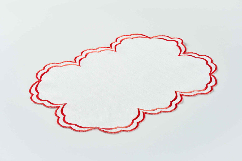 Red Round Placemat