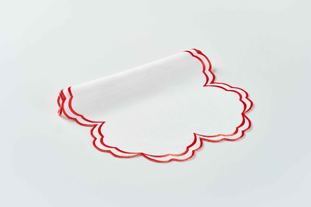 Red Round Placemat