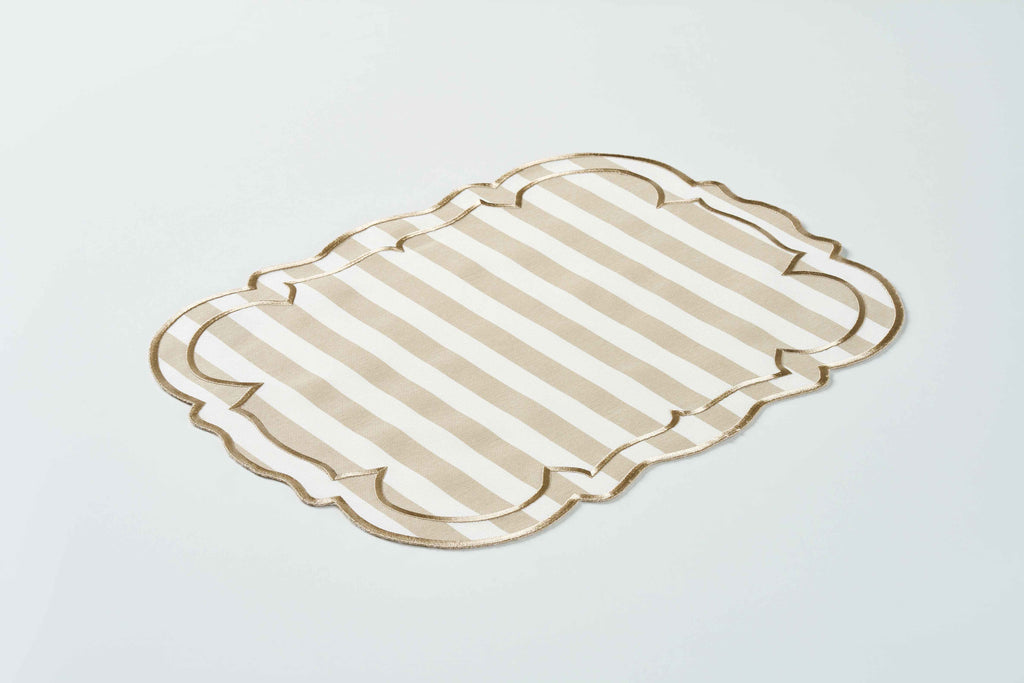 Beige Line Placemat