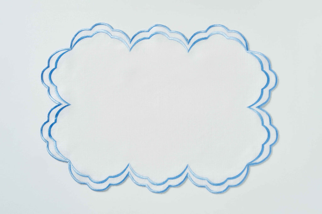 Blue Round Placemat