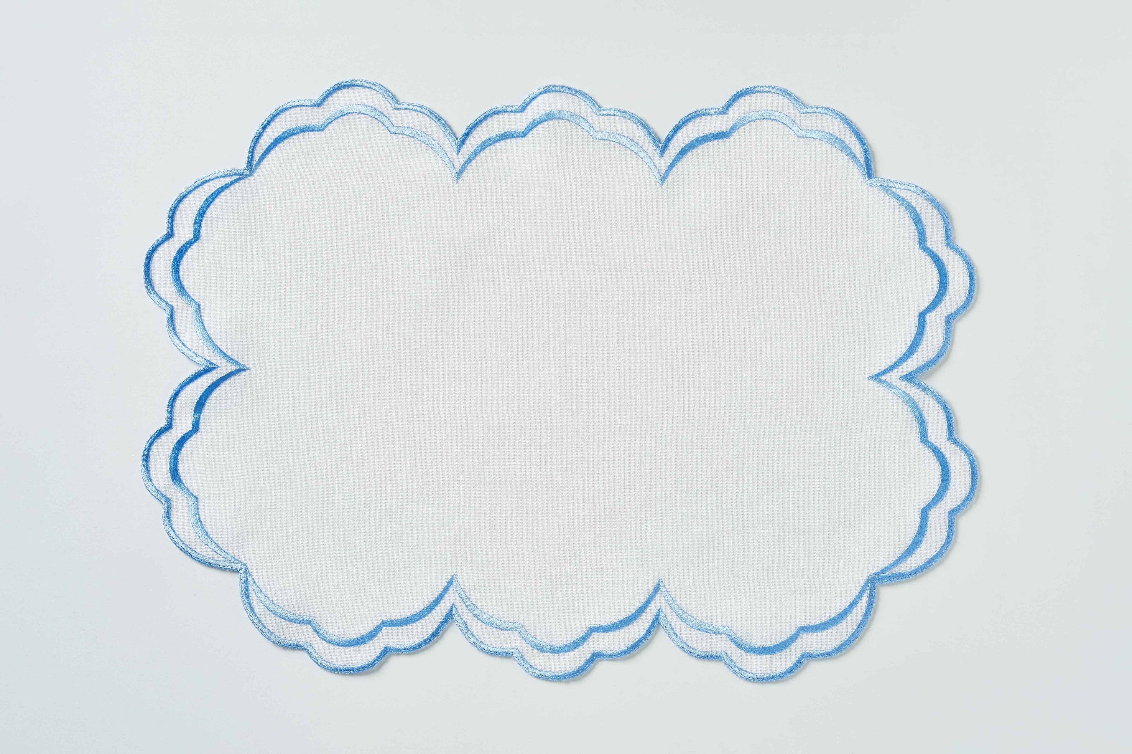 Blue Round Placemat